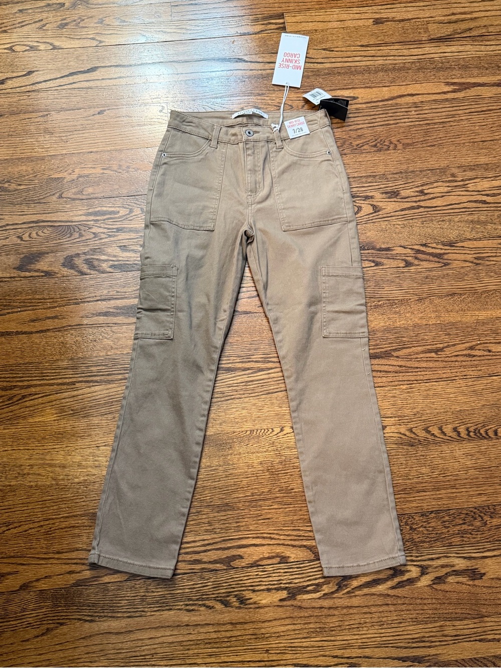 Celebrity Pink Tan Women's Cargo Pants with Patch Pockets